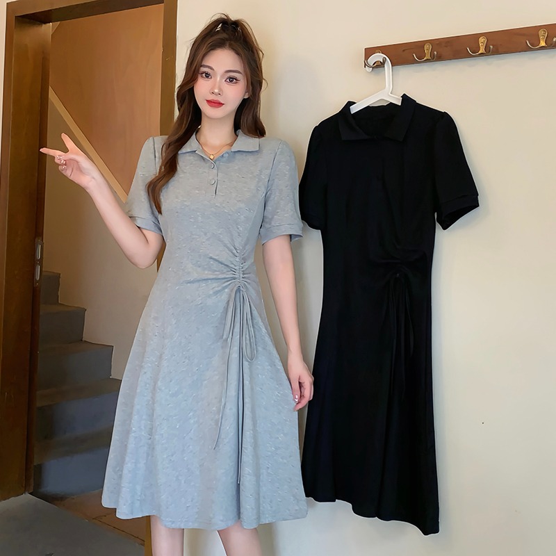 เดรสแขนสั้น มีไซส์ L-4XLอก 38-47 นิ้ว ใส่ได้ทั้งสาวหุ่นดีน่ารักจนถึงสาวอวบพลัสไซส์ จัดส่งฟรี! ทักแชทสั่งซื้อ