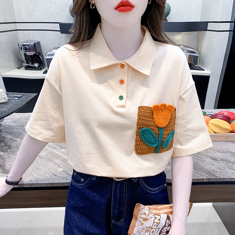 เสื้อผ้าวัยรุ่นเกาหลี เสื้อยืดวัยรุ่นผู้หญิง มีขนาด S M L XL