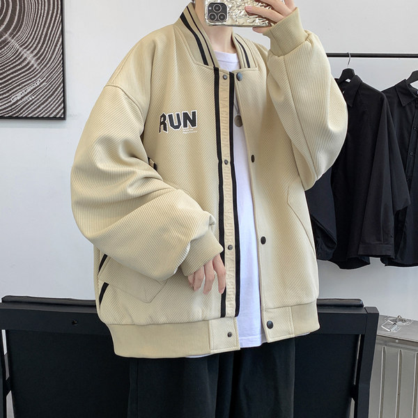 เสื้อแจ็คเก็ตเบสบอล เสื้อคลุม เสื้อแขนยาวสไตล์เกาหลี