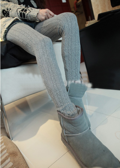 Legging เลกกิ้ง ผ้าเนื้อนุ่มมี texture ในตัว ยืดได้เยอะ พร้อมส่ง