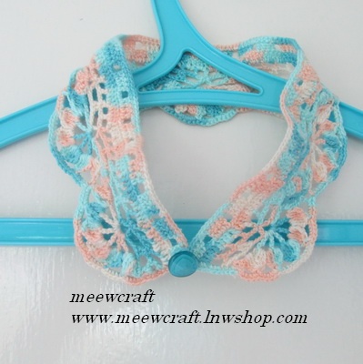 ปกเสื้อโครเชต์ รหัสCRR023 ขนาด2"x18.5"