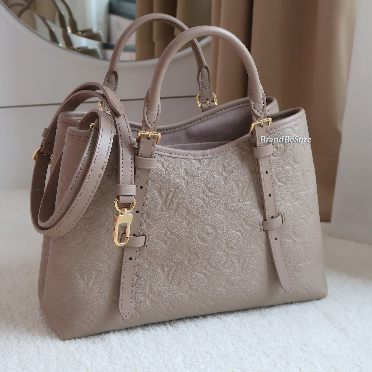 Louis Vuitton Beige Monogram Empreinte Babylone Tote PM (ใบเสร็จไทย 12 วัน)