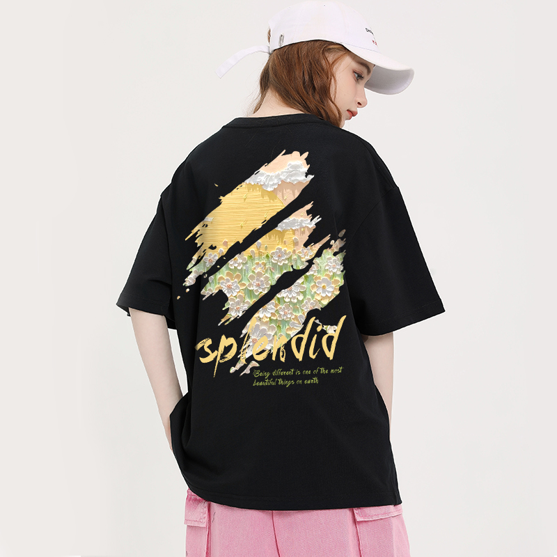 เสื้อผ้าวัยรุ่นเกาหลี เสื้อยืดวัยรุ่นผู้หญิง มีขนาด S M L XL