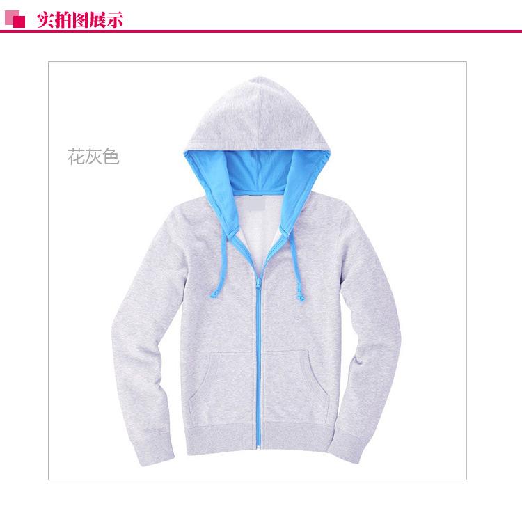 พร้อมส่ง - gray เสื้อคลุมแฟชั่นเกาหลี ลุคSport girl สุดน่ารัก มีฮูด ตรงอกติดอักษรตัว C gray