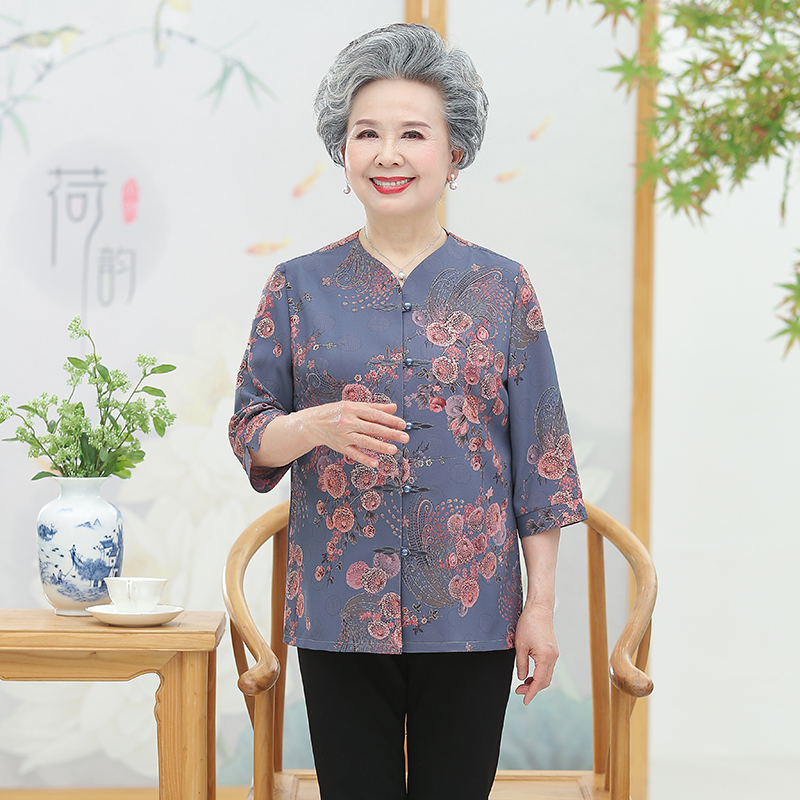 เสื้อคุณยาย เสื้อผู้วัยอายุ60-70ปี มีขนาด L-4XL(อกประมาณ35-45นิ้ว)