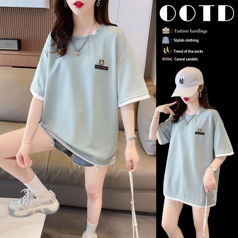 เสื้อยืดคนอ้วนแบบโอเวอร์ไซส์แบบ ulzzang fashion สนใจทักแชท