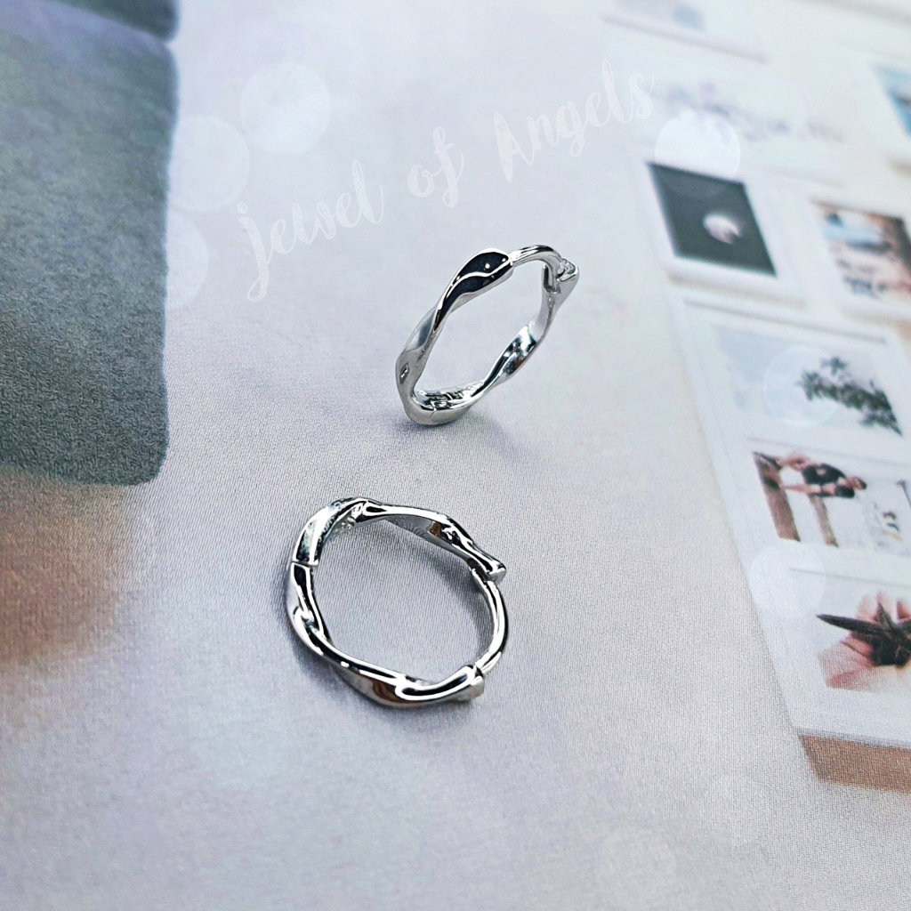 ต่างหูเงินแท้ S925 รุ่น Spin ต่างหูห่วงเล็กเกลียวบิด มินิมอล สูง11.6mm เงินแท้ทั้งชิ้น Silver925
