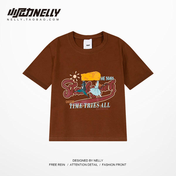 เสื้อยืดคอกลม ผู้ชาย เสื้อยืดผู้ชายเกาหลี เสื้อยืดเกาหลี แบรนด์ NELLY
