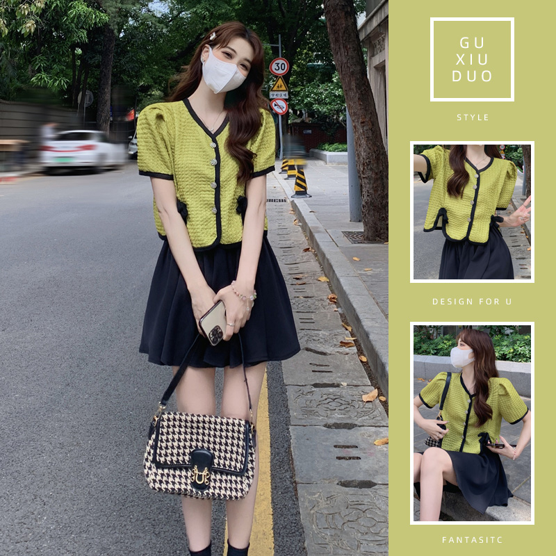 เดรสแขนสั้นมีไซส์L-4XLอก38-47นิ้ว
