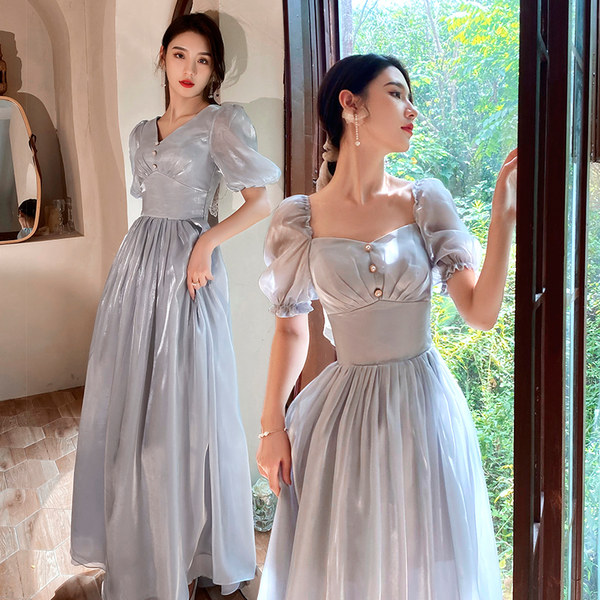 ชุดเพื่อนเจ้าสาวสีเทา
