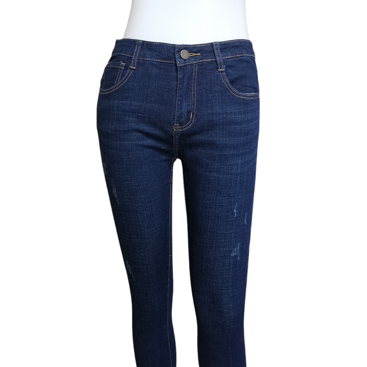 Jeans329 กางเกงยีนส์ขายาวทรงเดฟสีดาร์คบลู แฟชั่นนำเข้าเกรดพรีเมียม ผ้ายีนส์แท้ ยีนส์ยืดนิ่ม ผ้านุ่มน่าใส่ทรงสวยงานดี แมทช์กับอะไรก็เข้า