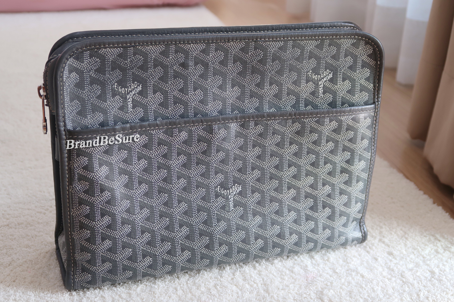 Goyard Grey Jouvence Clutch MM 2020