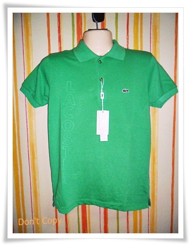 เสื้อโปโลผู้ชาย สีพื้น สีเขียวแก่ pl44013