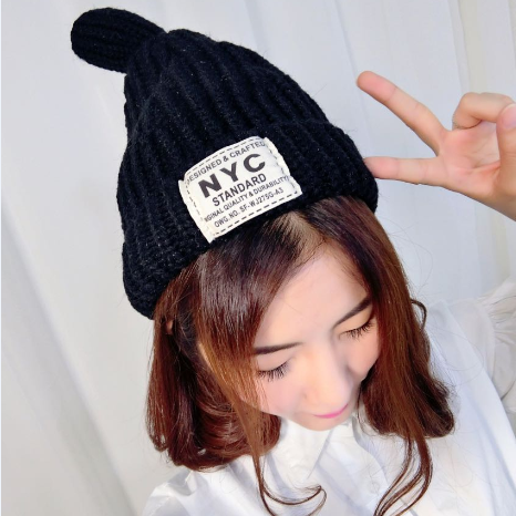 หมวกไหมพรม ทรงยอดฮิต หลากสี เกาหลีสุดๆ