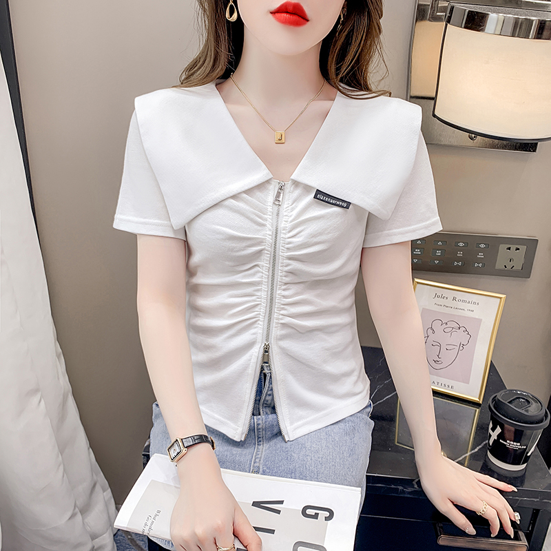 เสื้อผ้าวัยรุ่นเกาหลี เสื้อยืดวัยรุ่นผู้หญิง มีขนาด S M L XL