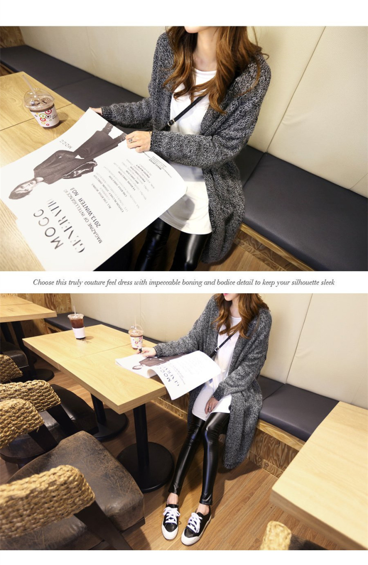 เสื้อคลุมกันหนาว ยาว 36 นิ้ว ไหมพรม เกาหลีสุดๆ พร้อมส่ง ดูดีเหมือนแบบ ใครชอบแนวเกาหลีๆ จัดเลยนะคะ GRAY