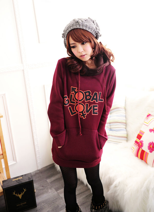 เสื้อกันหนาว แบบสวม ฮูดดี้ น่ารัก เลือกสีด้านในเลยจ้า