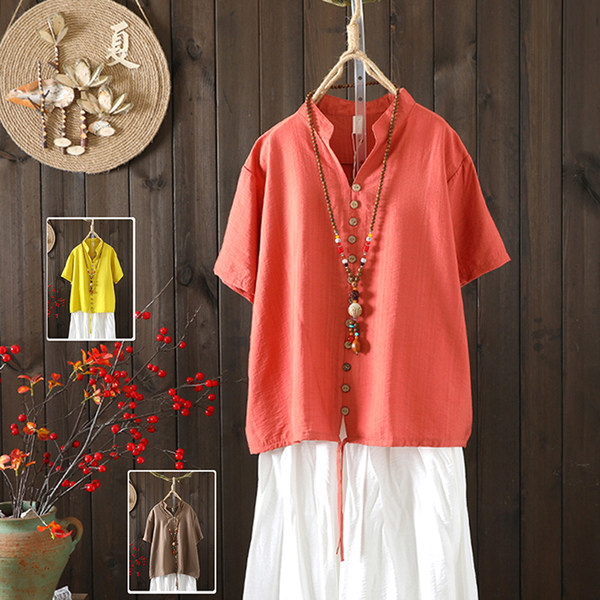 เสื้อลินิน เสื้อผ้าฝ้ายลินิน เสื้อเชิ้ตผ้าลินิน