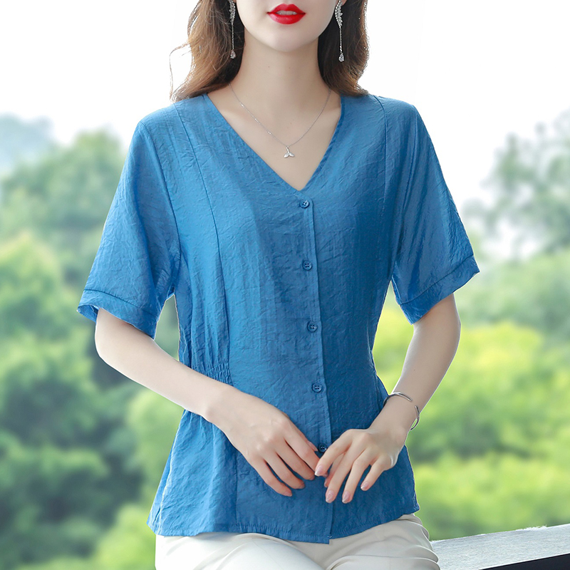 เสื้อชีฟอง เสื้อแฟชั่นสุภาพสตรีวัยผู้ใหญ่ มีไซต์ อก34นิ้ว-43นิ้ว
