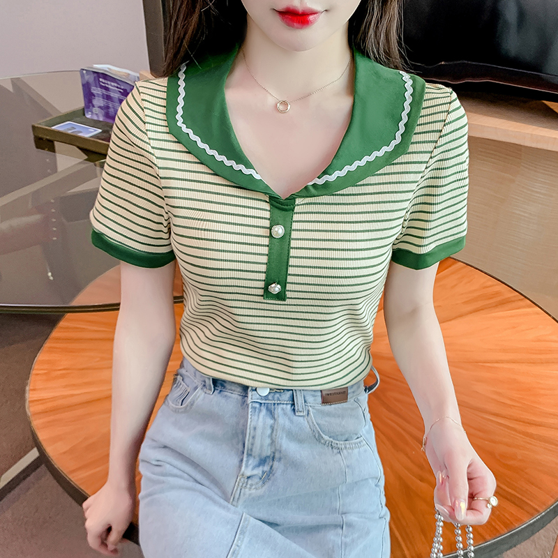 เสื้อผ้าวัยรุ่นเกาหลี เสื้อยืดวัยรุ่นผู้หญิง มีขนาด S M L XL