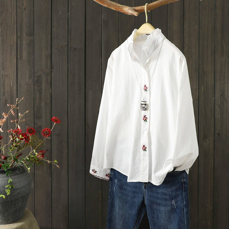 แบบเสื้อสวยๆ เสื้อผ้าฝ้ายลินิน เสื้อเชิ้ตผ้าลินิน