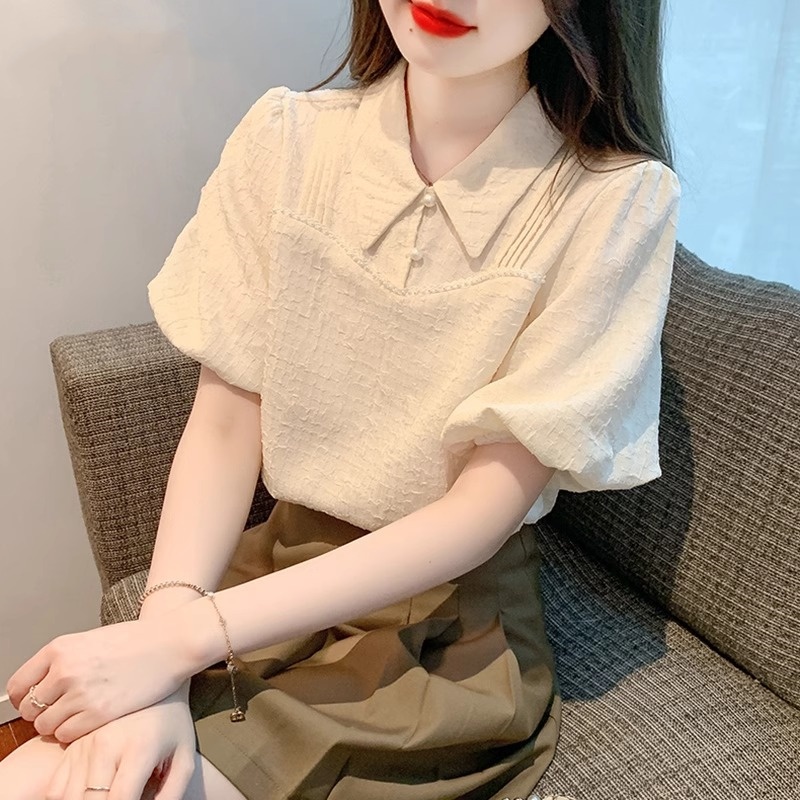 เสื้อเชิ้ตผู้หญิงใส่ทํางาน 390 บาทต่อชิ้น ฟรีค่าจัดส่ง