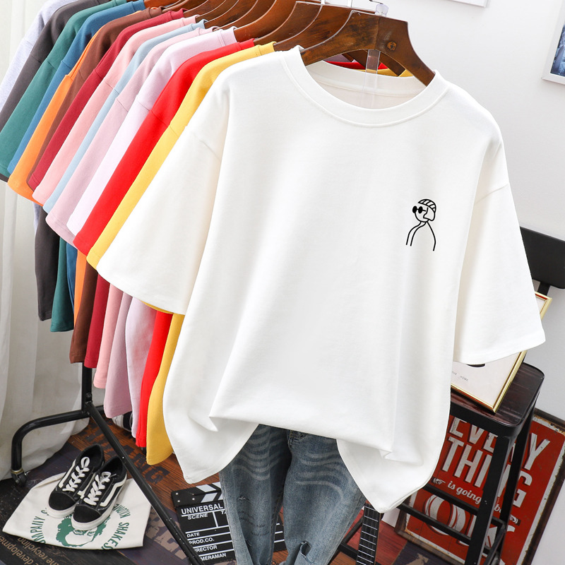เสื้อยืดคอตตอน สกรีนลายน่ารัก มีหลากหลายสี ส่งฟรีทั่วไทย BY JIMIAO