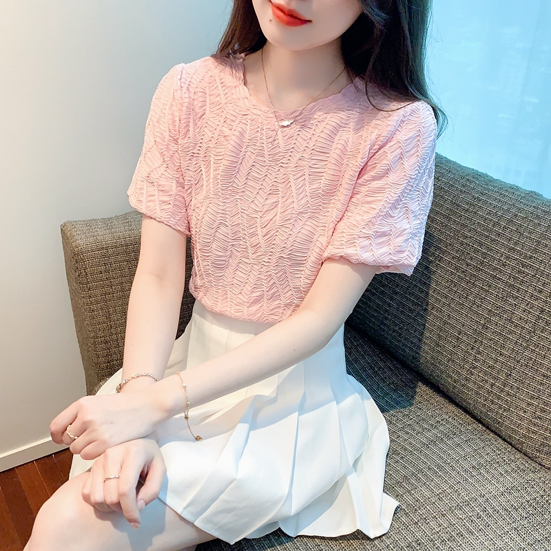 เสื้อผ้าวัยรุ่นเกาหลี เสื้อยืดวัยรุ่นผู้หญิง มีขนาด S M L XL