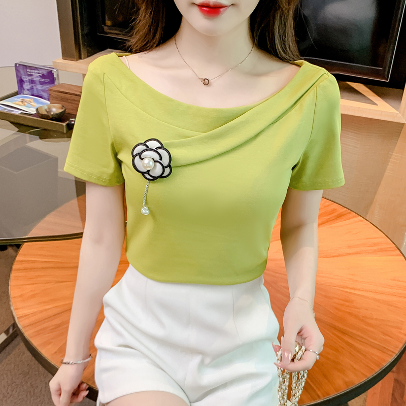 เสื้อผ้าวัยรุ่นเกาหลี เสื้อยืดวัยรุ่นผู้หญิง มีขนาด S M L XL