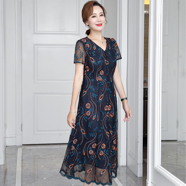 เดรสวัยผู้ใหญ่40-60ปี เดรสคุณแม่ ชุดเดรสทำงานวัยผู้ใหญ่ แบรนด์ MAMA DRESS