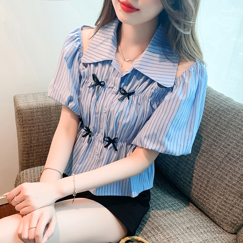 เสื้อเชิ้ตผู้หญิงแขนยาว เสื้อเชิ้ตผู้หญิงใส่ทํางาน 390 บาทต่อชิ้น ฟรีค่าจัดส่ง