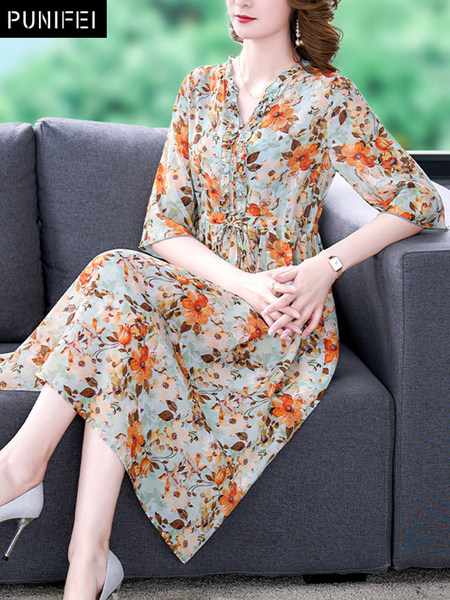 เดรสวัยผู้ใหญ่40-60ปี เดรสคุณแม่ ชุดเดรสทำงานวัยผู้ใหญ่ แบรนด์ MAMA DRESS