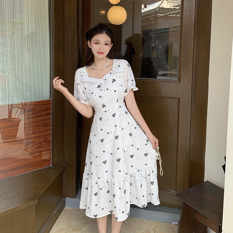เดรสวัยรุ่น-เดรสคนอ้วนวัยรุ่น L-4XL(อก38-46 นิ้ว)