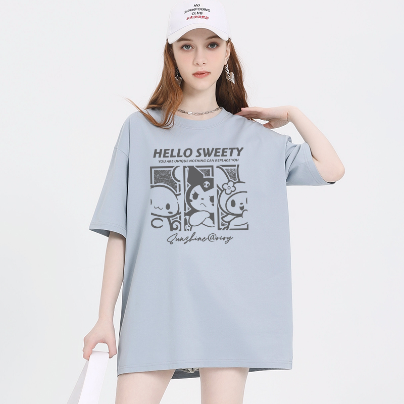 เสื้อผ้าวัยรุ่นเกาหลี เสื้อยืดวัยรุ่นผู้หญิง มีขนาด S M L XL