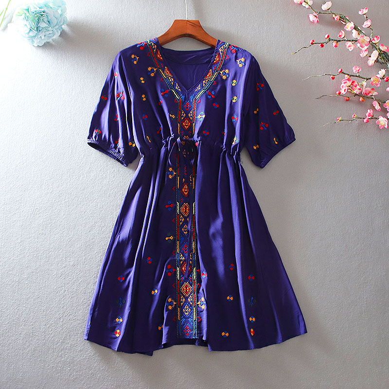 เสื้อลินิน เสื้อผ้าฝ้ายลินิน เสื้อเชิ้ตผ้าลินิน ปักลายสวยๆด้วยด้าย สไตล์VINTAGE BY Dreamroom