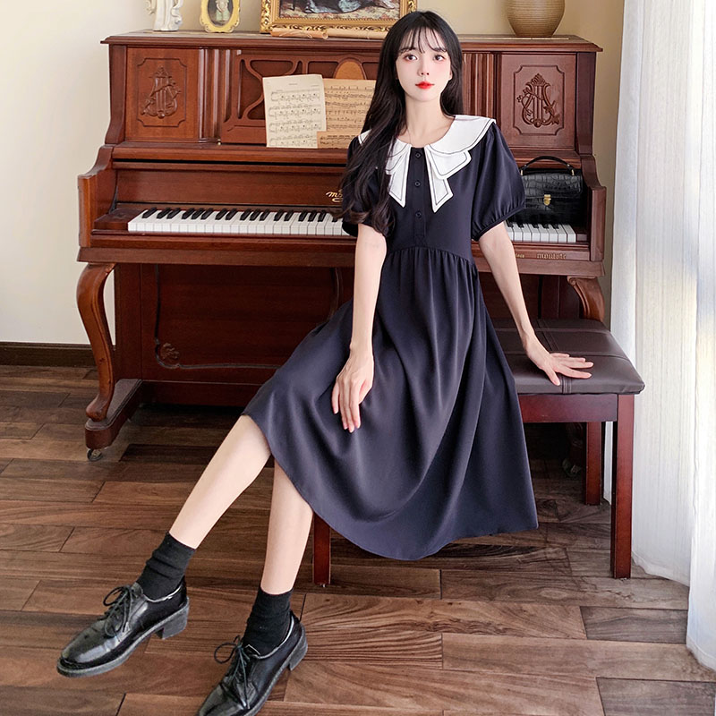 เดรสวัยรุ่น-เดรสคนอ้วนวัยรุ่น L-4XL(อก38-46 นิ้ว)