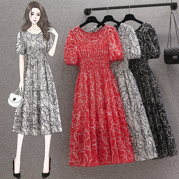 เดรสคนอ้วน เดรสสาวอวบ ชุดเดรสคนอ้วนวัยรุ่น BY PLUS SIZE Girl