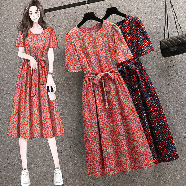 เดรสคนอ้วน เดรสสาวอวบ ชุดเดรสคนอ้วนวัยรุ่น BY PLUS SIZE Girl