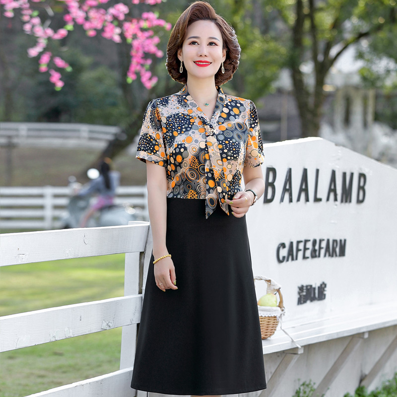 เดรสวัยผู้ใหญ่40-60ปี เดรสคุณแม่ ชุดเดรสทำงานวัยผู้ใหญ่ แบรนด์ MAMA DRESS