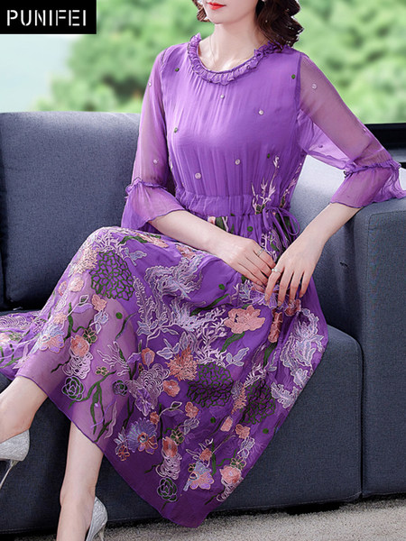 เดรสวัยผู้ใหญ่40-60ปี เดรสคุณแม่ ชุดเดรสทำงานวัยผู้ใหญ่ แบรนด์ MAMA DRESS