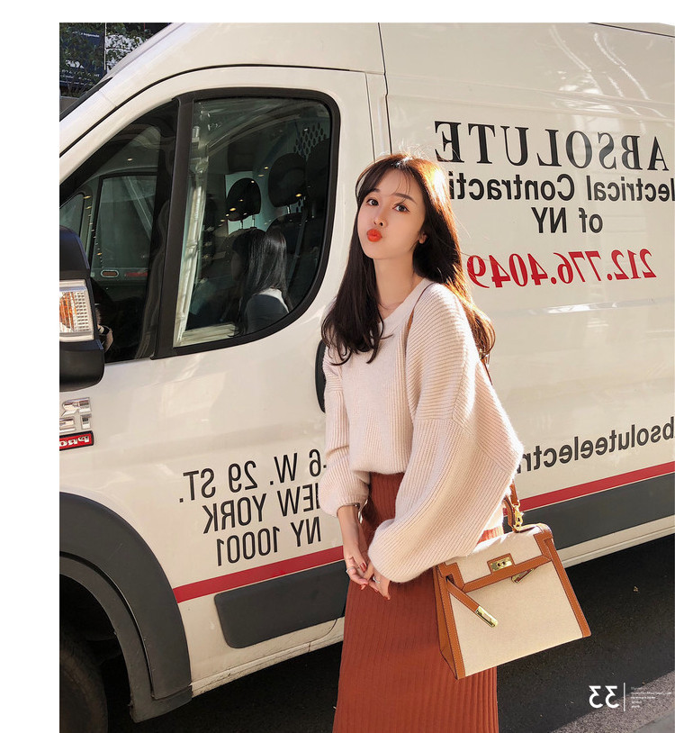 Set เสื้อไหมพรม กระโปรง งานดีเกาหลีมากกกกกก ห้ามพลาดเลยน้า (ได้ 2 ชิ้น) ครีม-น้ำตาล