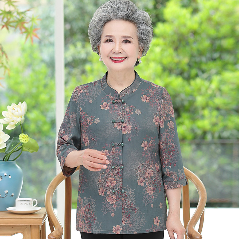 เสื้อคุณยาย เสื้อผู้วัยอายุ60-70ปี มีขนาด L-4XL(อกประมาณ35-45นิ้ว)
