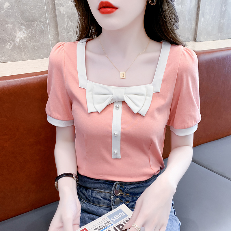 เสื้อผ้าวัยรุ่นเกาหลี เสื้อยืดวัยรุ่นผู้หญิง มีขนาด S M L XL
