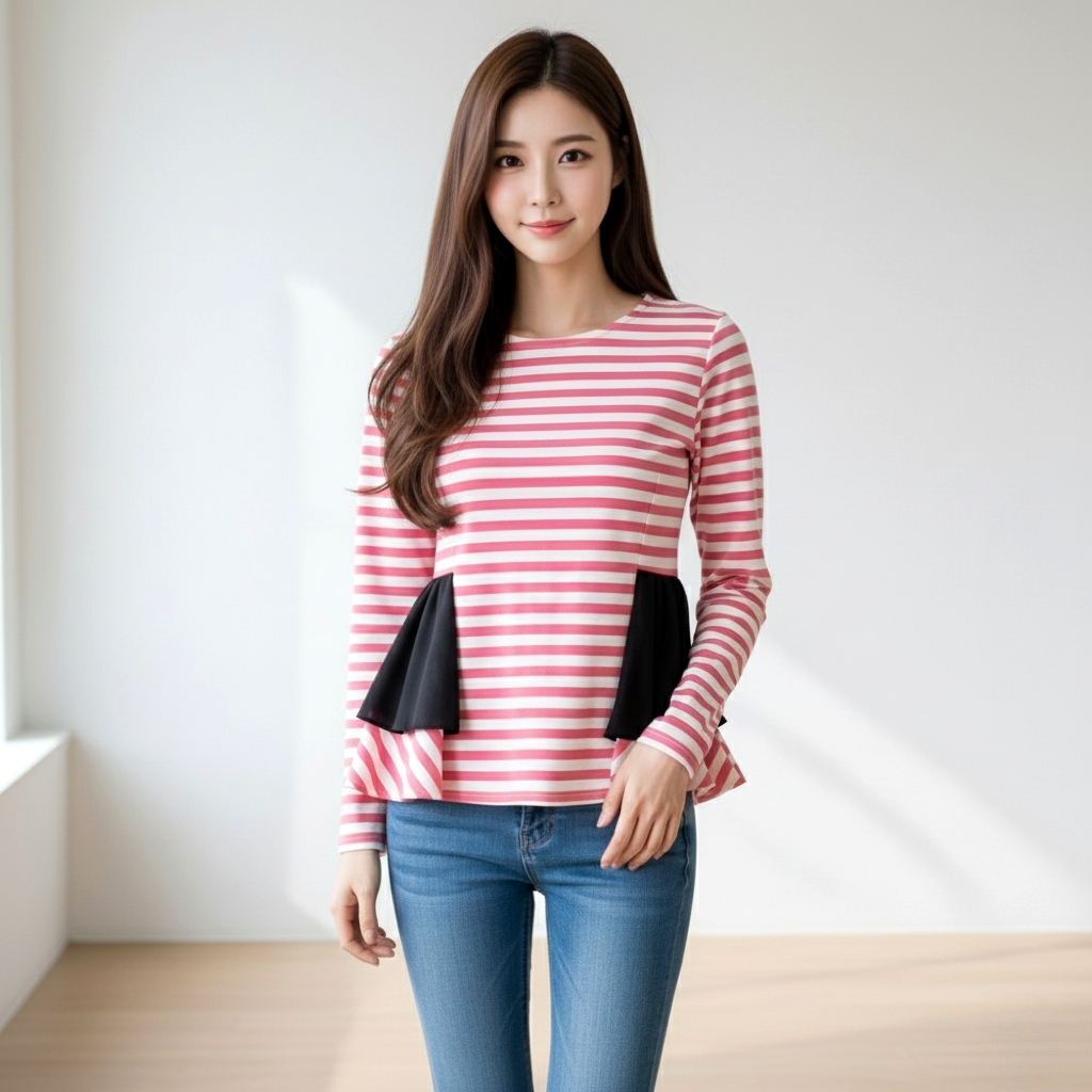 Blouse1804 เสื้อแฟชั่นแขนยาวแต่งระบาย ซิปหลังใส่ง่าย ผ้าไหมอิตาลีเนื้อดีนุ่มใส่สบาย งานสวยใส่เที่ยว/ใส่ทำงานได้ มี 4 สี น้ำเงิน, โอลด์โรส, เขียว, น้ำตาล