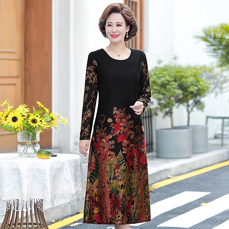 เดรสวัยผู้ใหญ่40-60ปีเดรสคุณแม่