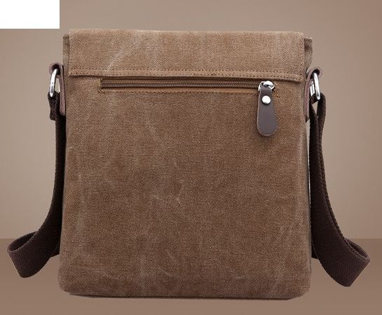 กระเป๋าสะพายข้าง กระเป๋า ผ้าแคนวาส ผ้ายีนส์ ผู้ชาย ใส่ของกระจุกกระจิก กระเป๋าสะพาย แนวตั้ง ใส่ Ipad ได้ แต่ง ตะเข็บ แบบเท่ ๆ มีดีไซน์ 713125