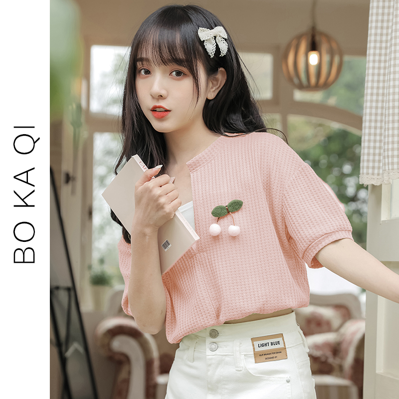 เสื้อผ้าวัยรุ่นเกาหลี เสื้อยืดวัยรุ่นผู้หญิง มีขนาด S M L XL