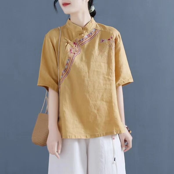 เสื้อลินิน แบบเสื้อสวยๆ เสื้อผ้าฝ้ายลินิน เสื้อเชิ้ตผ้าลินิน BY LININ