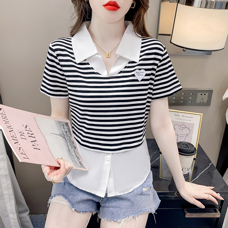 เสื้อผ้าวัยรุ่นเกาหลี เสื้อยืดวัยรุ่นผู้หญิง มีขนาด S M L XL
