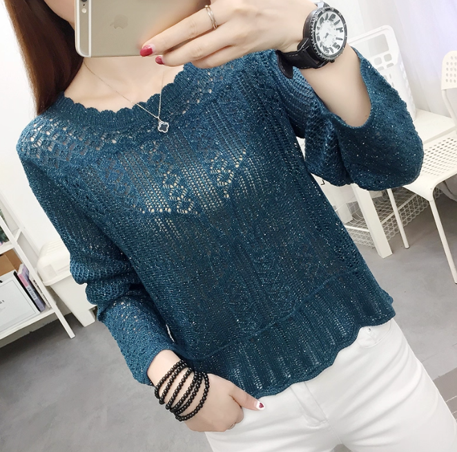 เสื้อลูกไม้ สไตล์ ไหมถัก แบบสวย ๆ เสื้อลูกไม้ ผู้ใหญ่ วัยทำงาน ใส่สวย หลากสี เสื้อลูกไม้สวย ๆ ใส่ทำงาน 838454